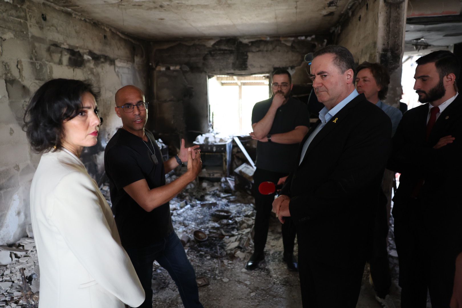 שר החוץ כ"ץ עם שרת החוץ הבלגית בניר עוז