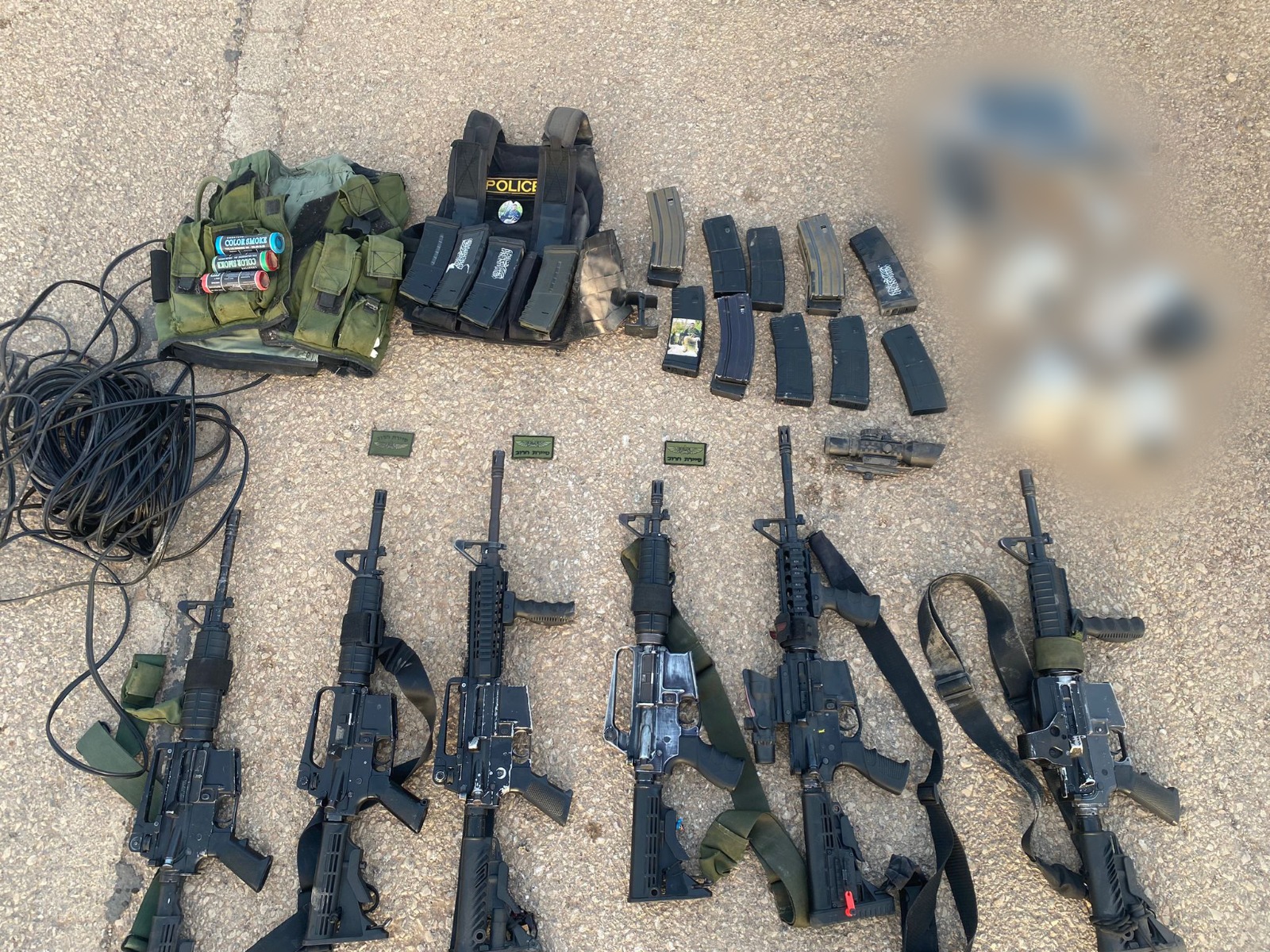 הנשקים שאותרו