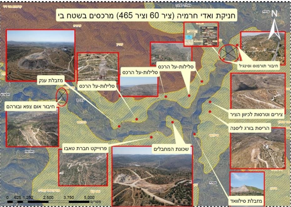 תצלומים של הבנייה הפלסטינית