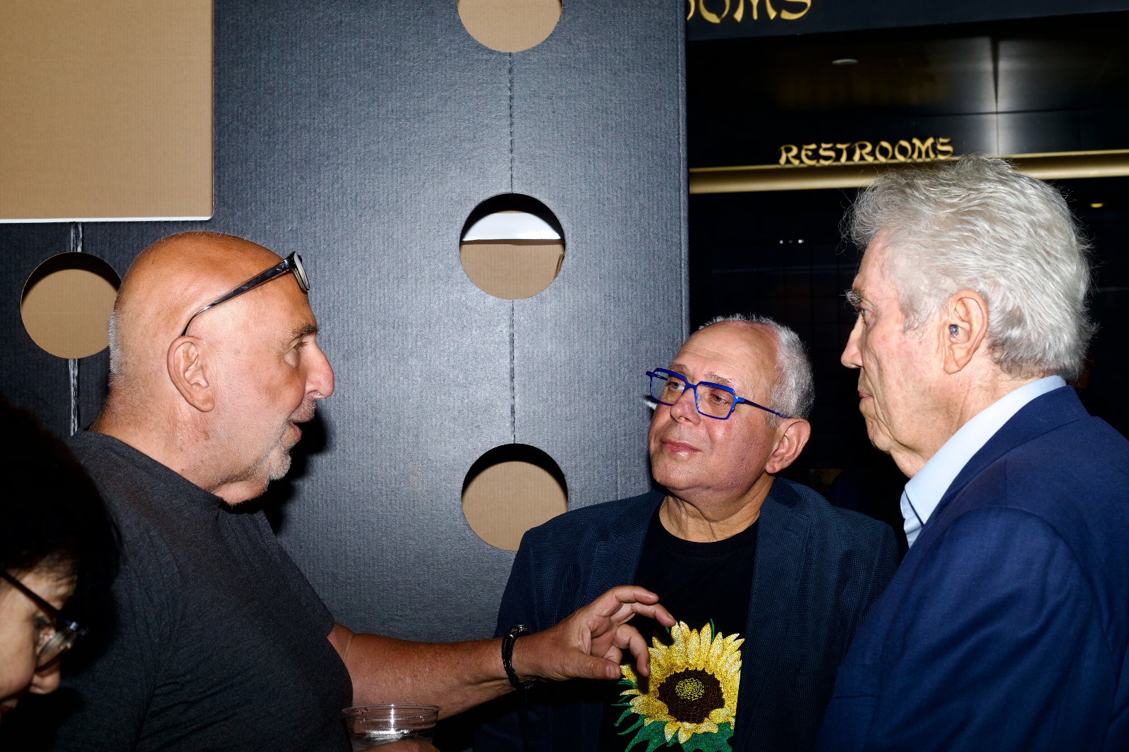 מימין - רוב ראיין, אורי ירדני ולארי נאיימר