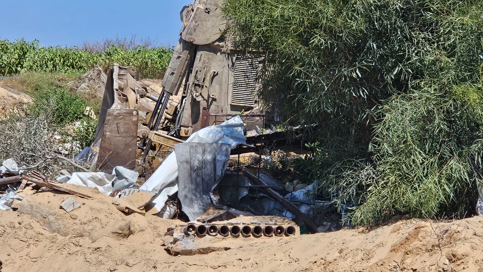 קני שיגור שאותרו בעזה