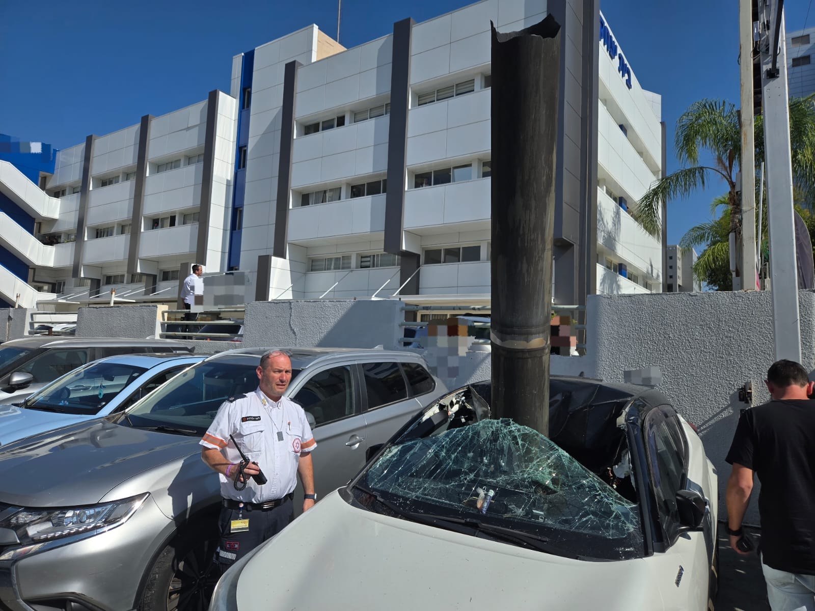 הרכב שנפגע ברעננה