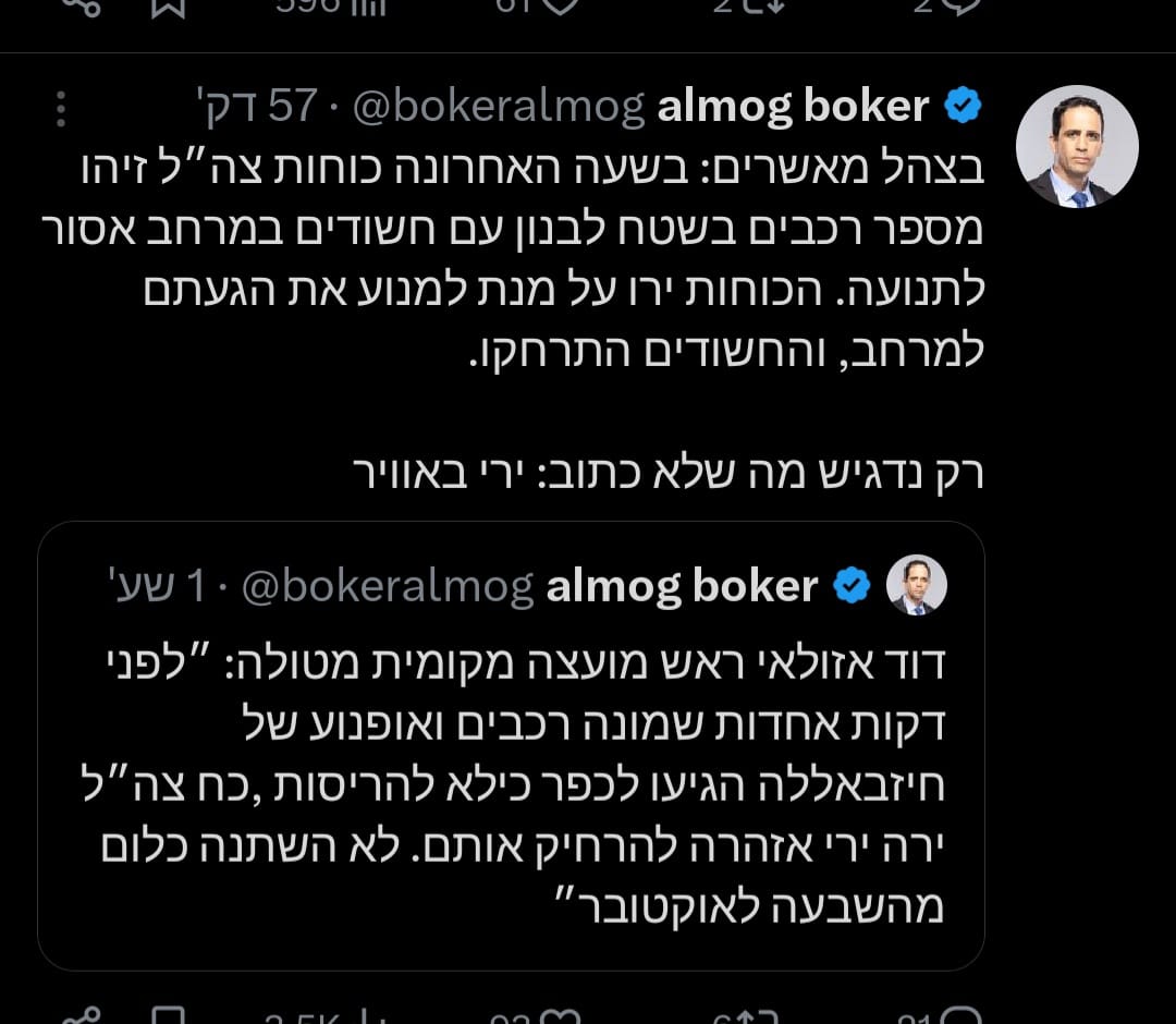 ציוץ דוד אזולאי