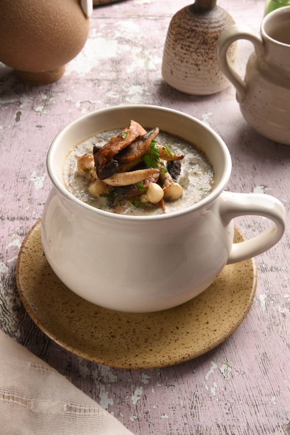 מרק פטריות מוקרם