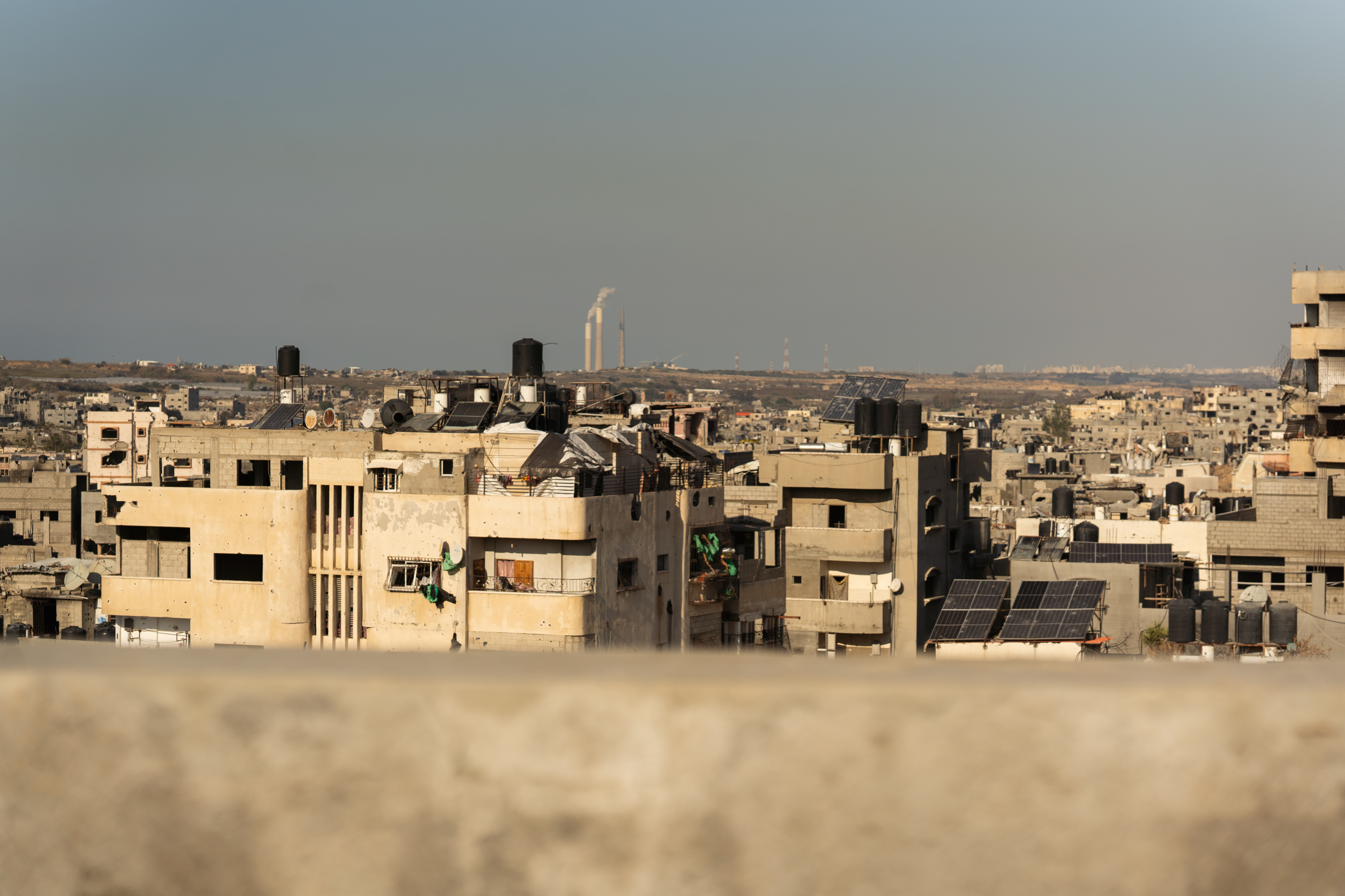 ארובות אשקלון במבט מתוך עזה