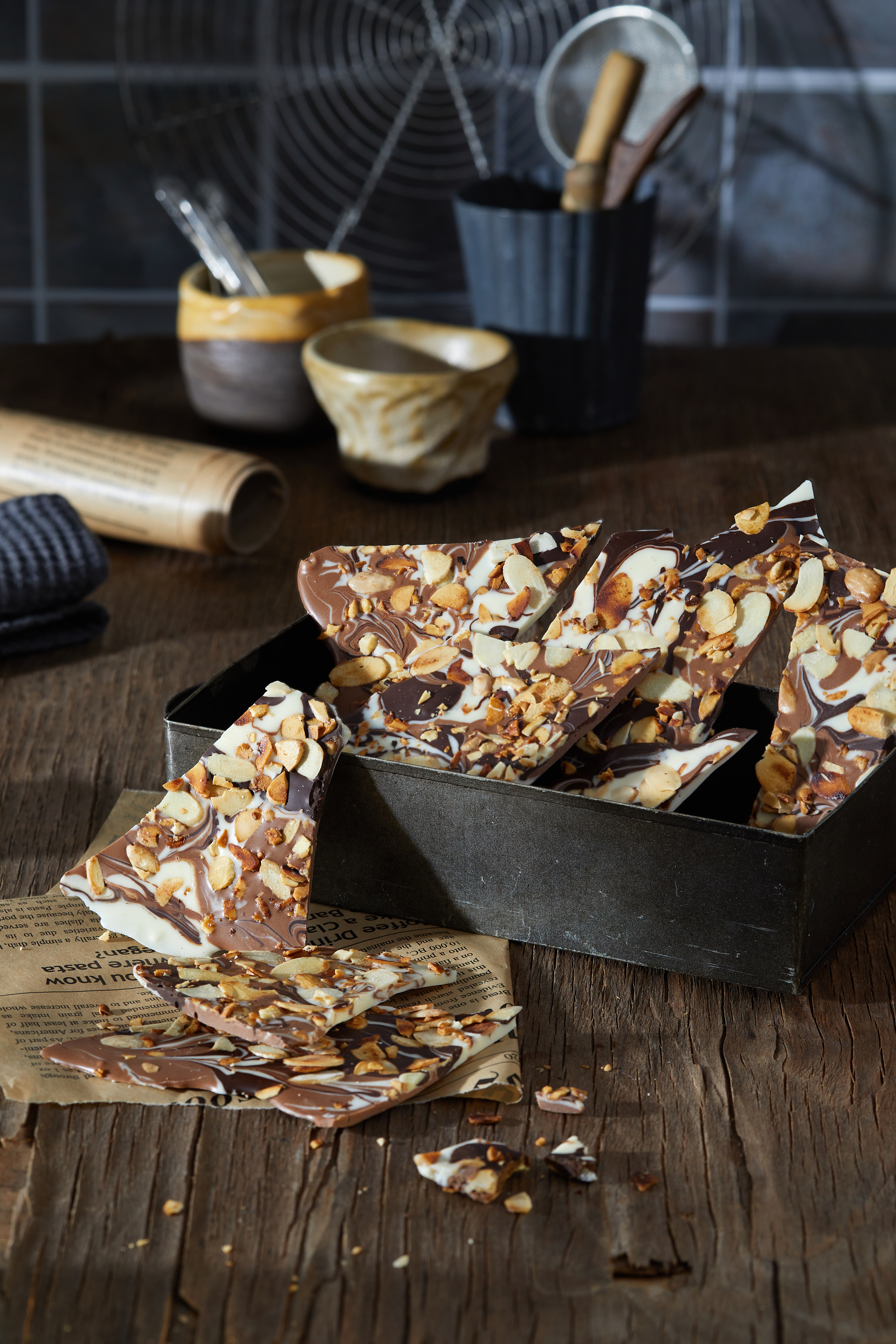 חטיף שיש שוקולד שקדים