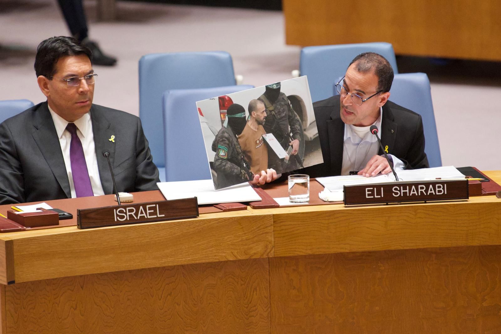 אלי שרעבי עם השגריר דנון במועצת הביטחון