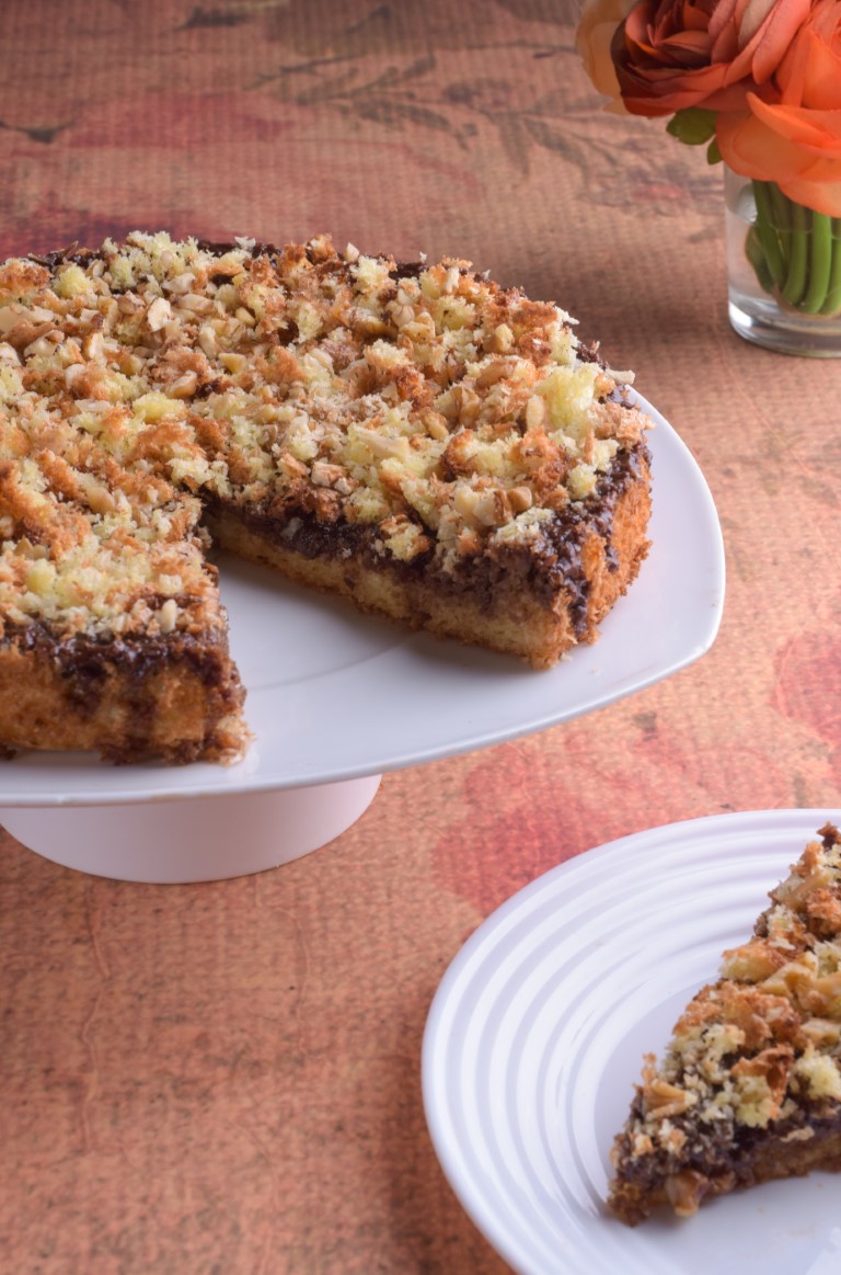 עוגת קוקוס וקרם שוקולד 