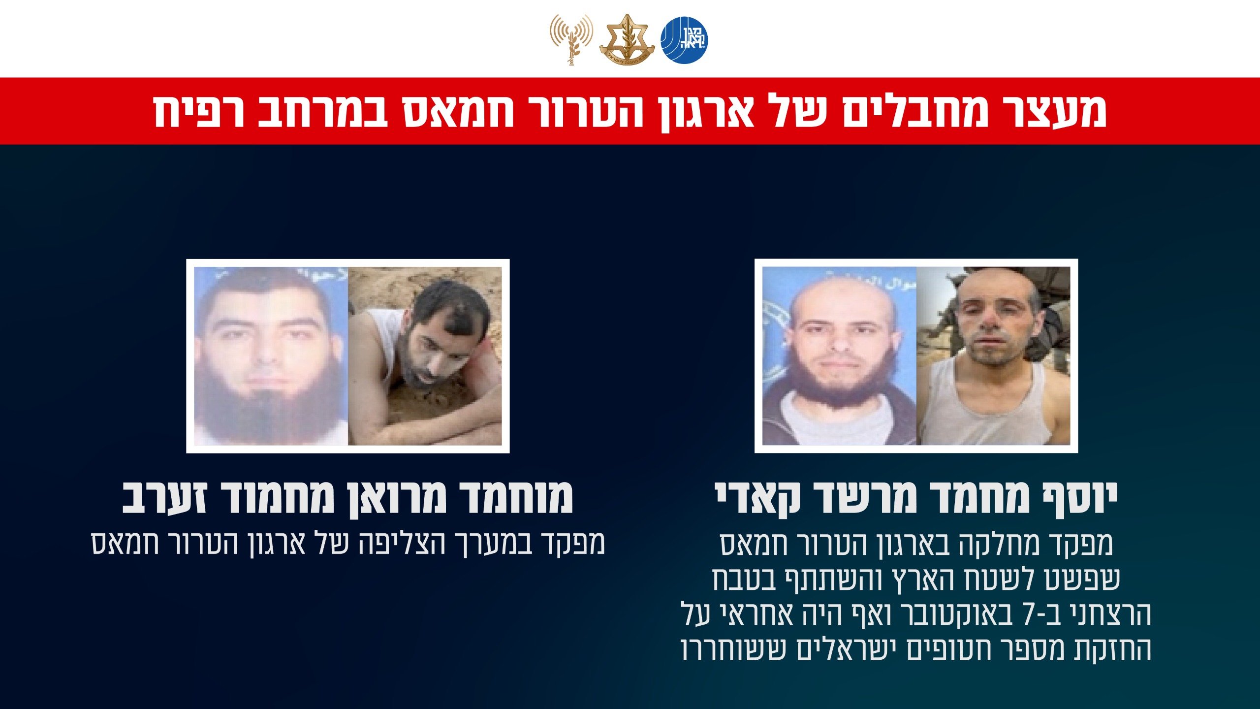 המחבלים שנעצרו