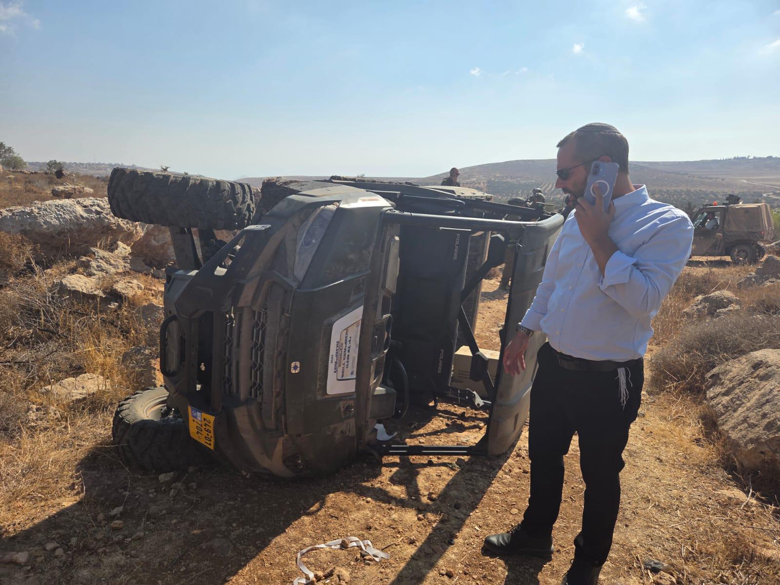 גנץ בזירת האירוע