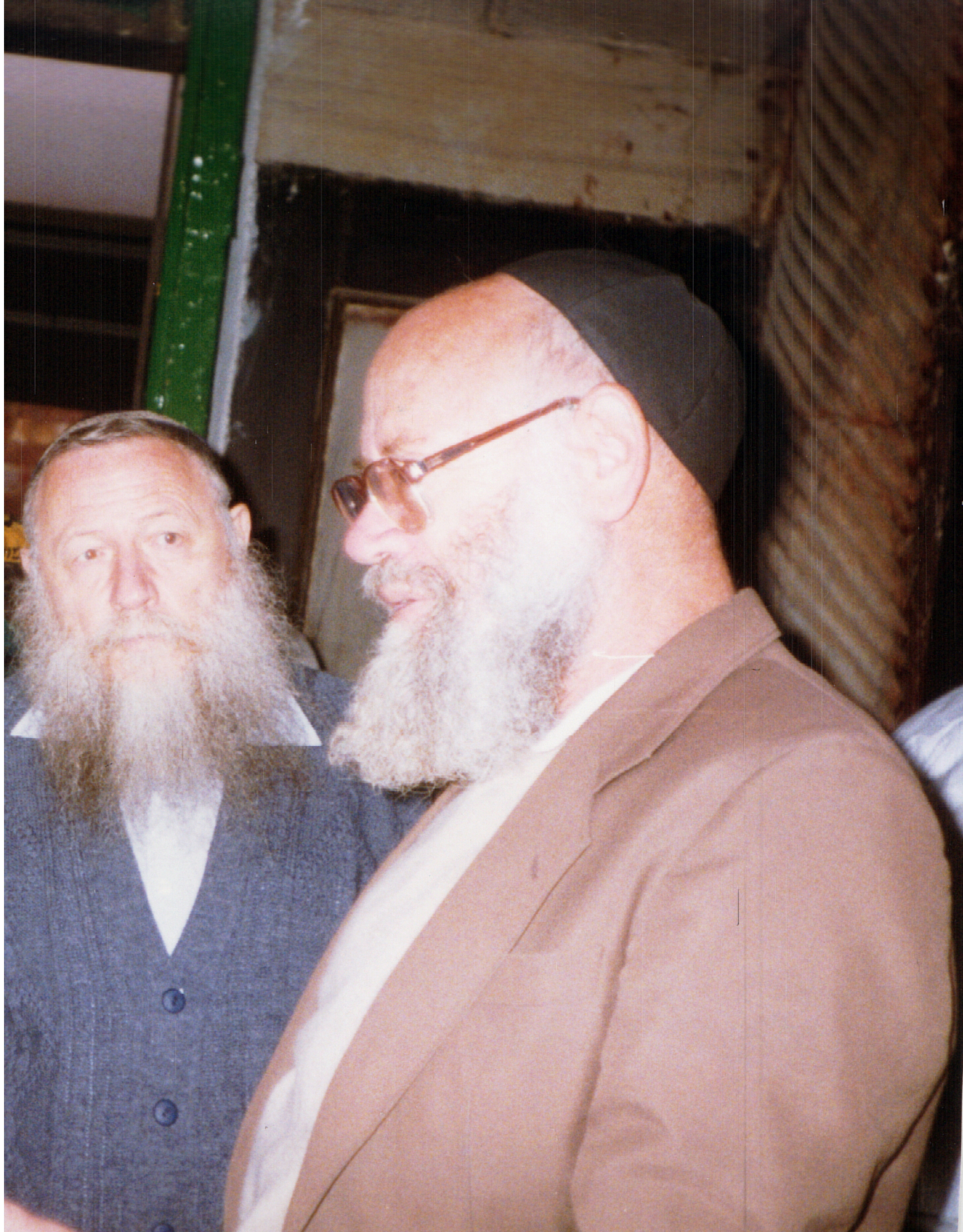 הרב לוינגר זצ''ל יחד עם הרב דרוקמן זצ''ל