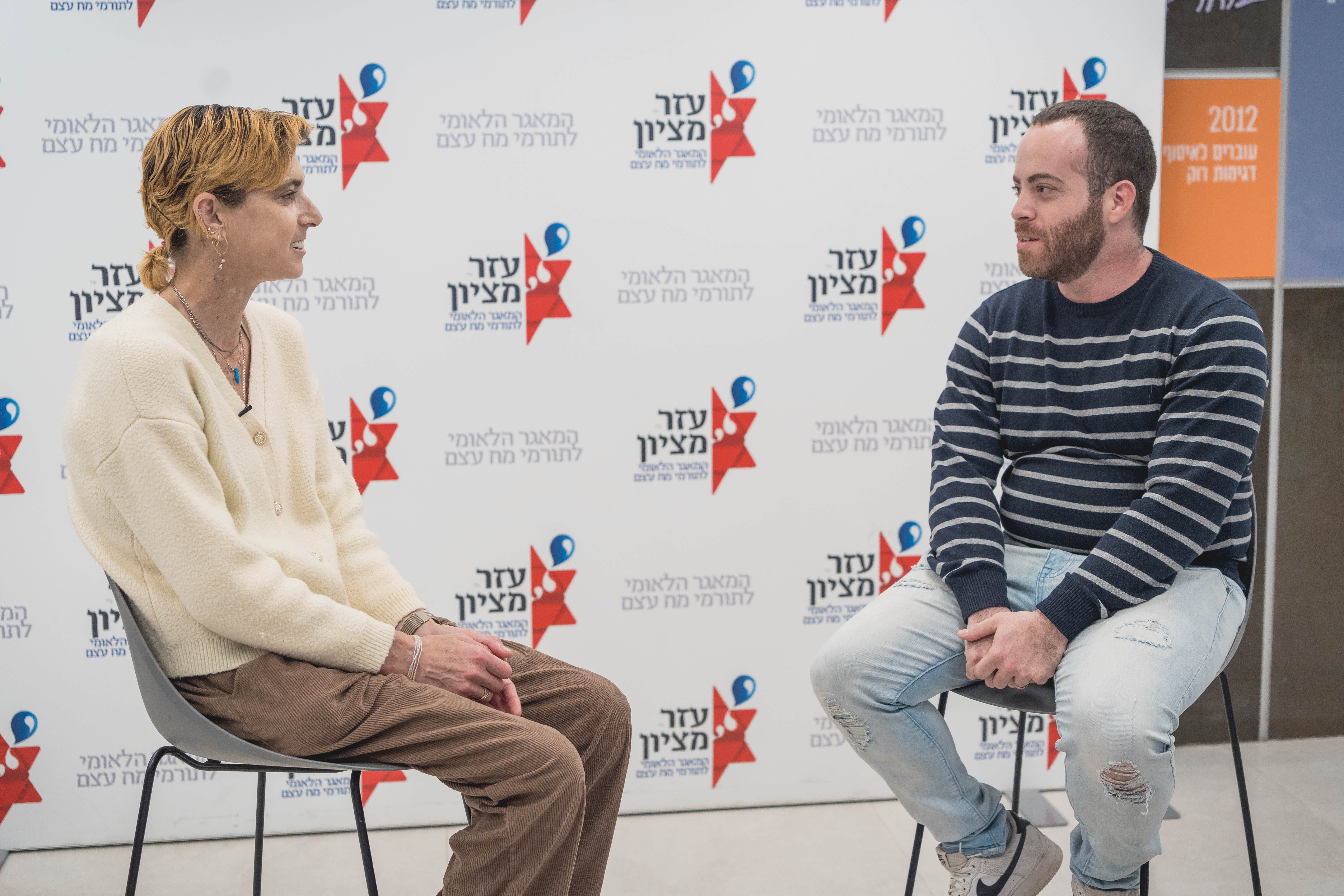 קורזיץ במפגש עם התורם שלה בבית אורנית