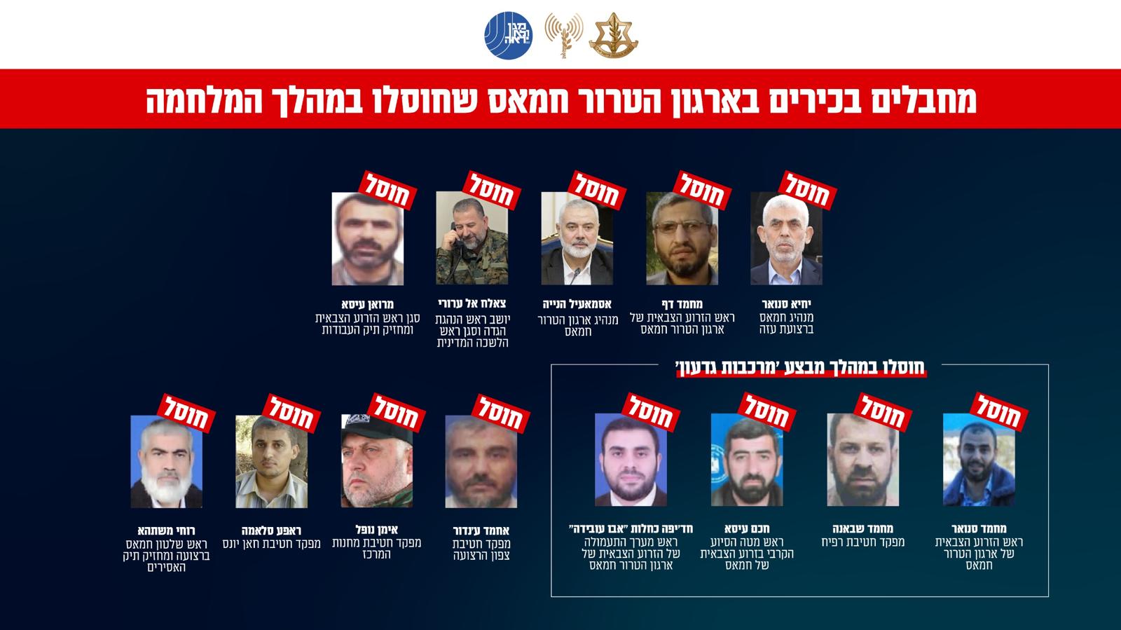 הבכירים שחוסלו