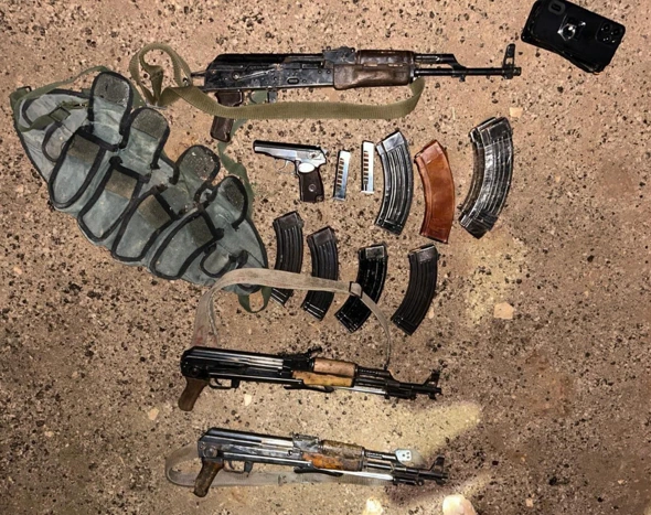 כלי נשק מוברחים שנתפסו