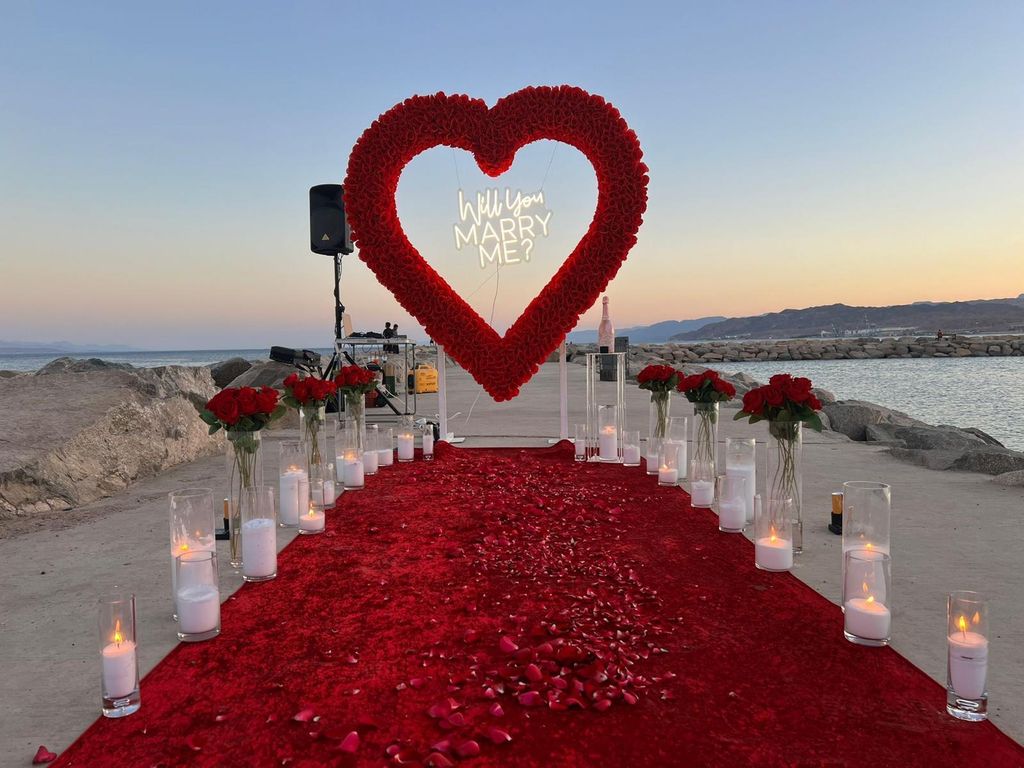 הצעת נישואין על שפת הים