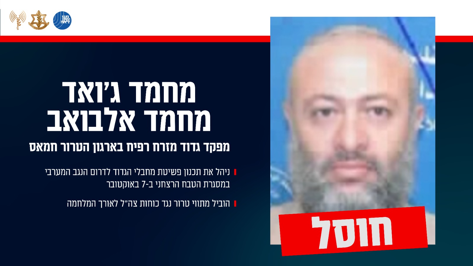 מפקד גדוד מזרח רפיח שחוסל