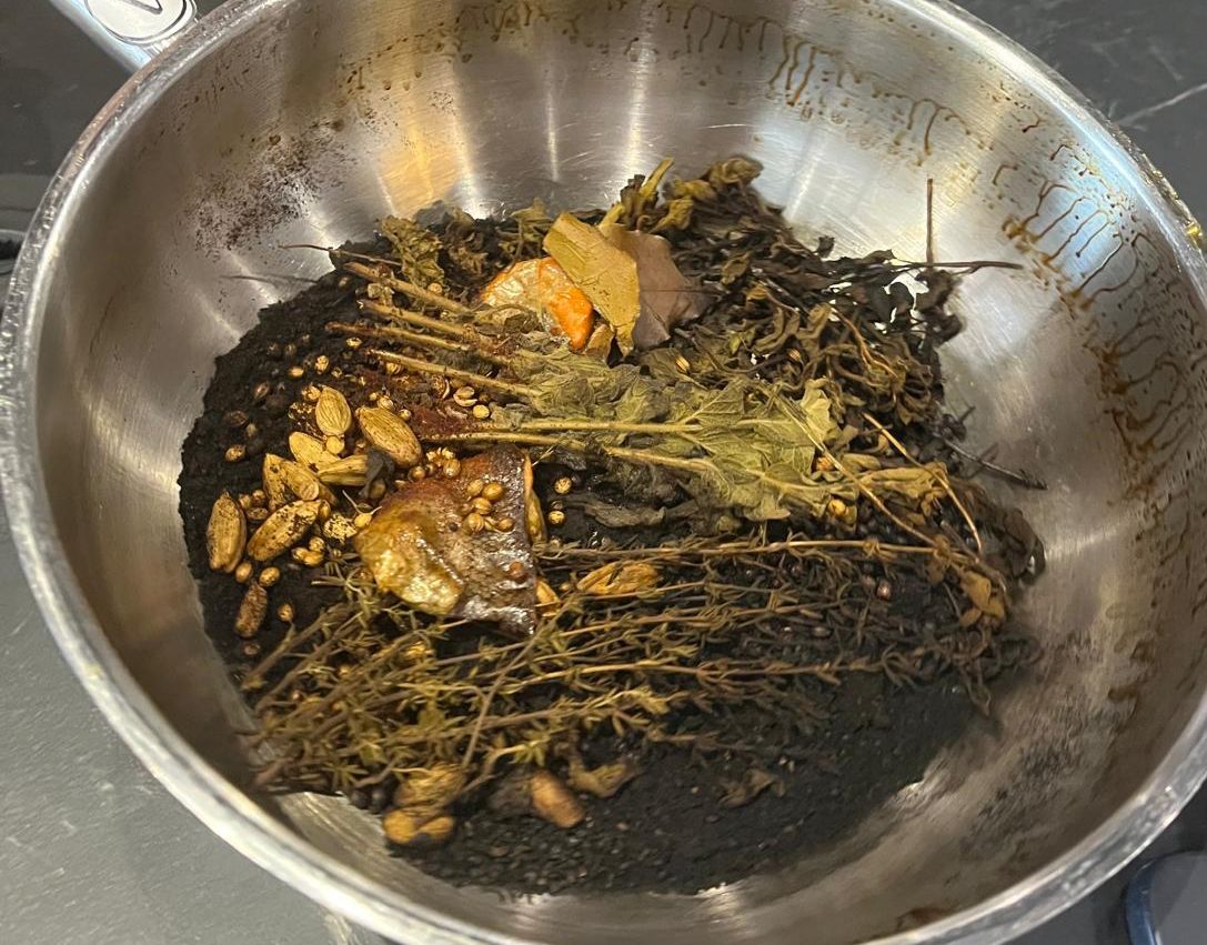 כך נראית תערובת העישון בסיום התהליך