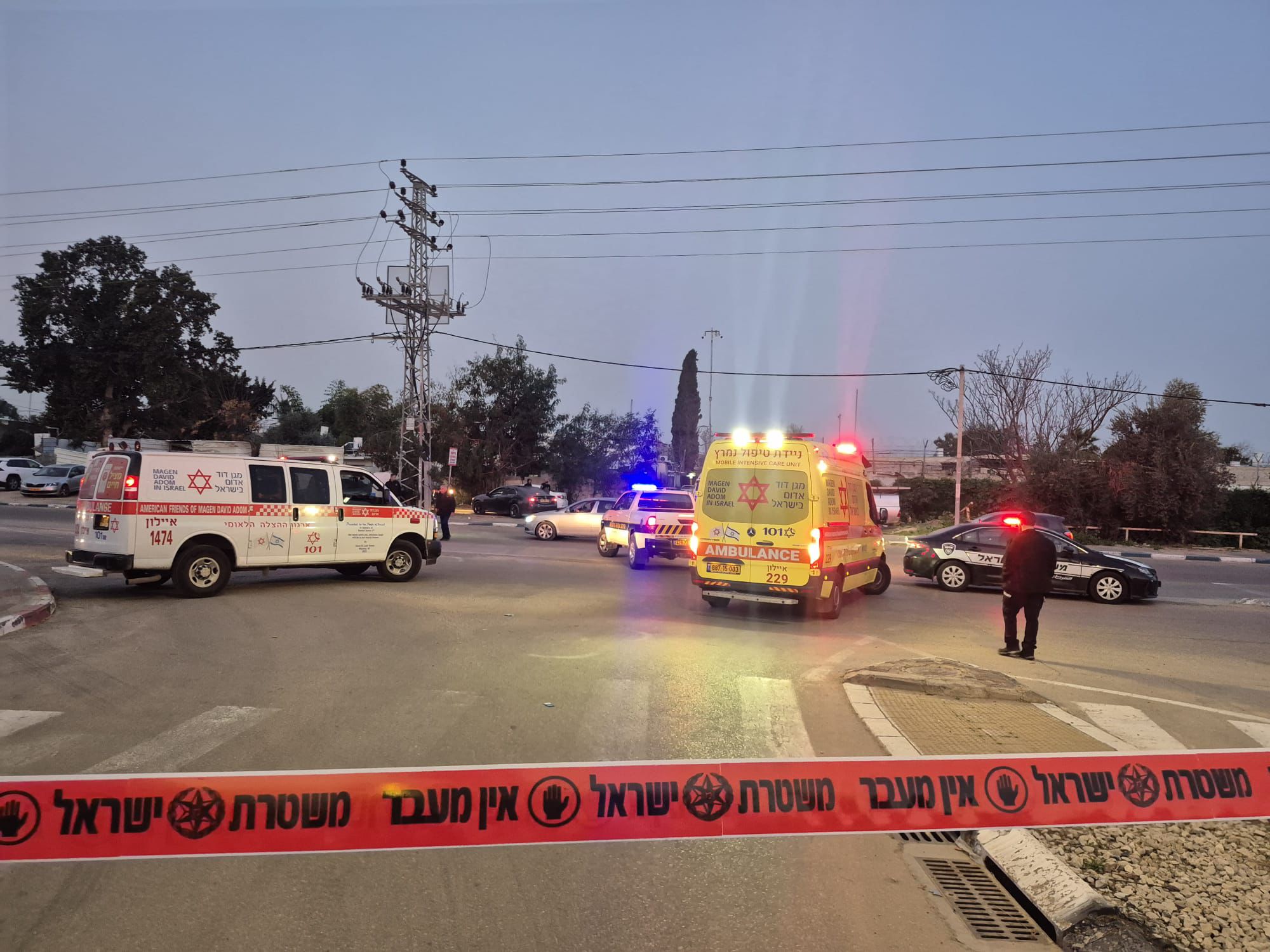 זירת הרצח בלוד