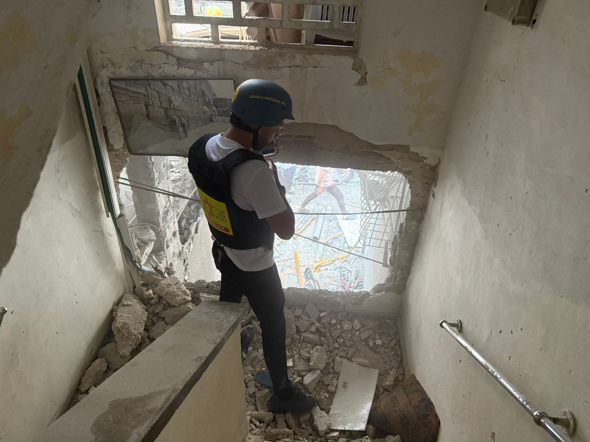 זירת פגיעה במרכז