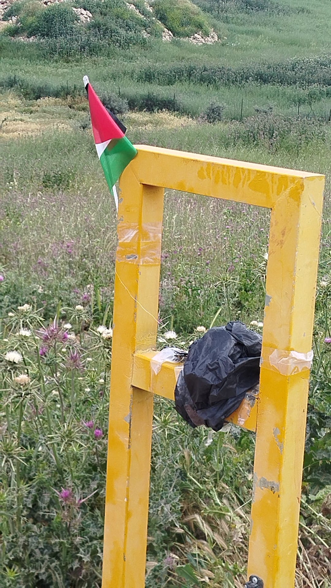 המטען לצד הדגל