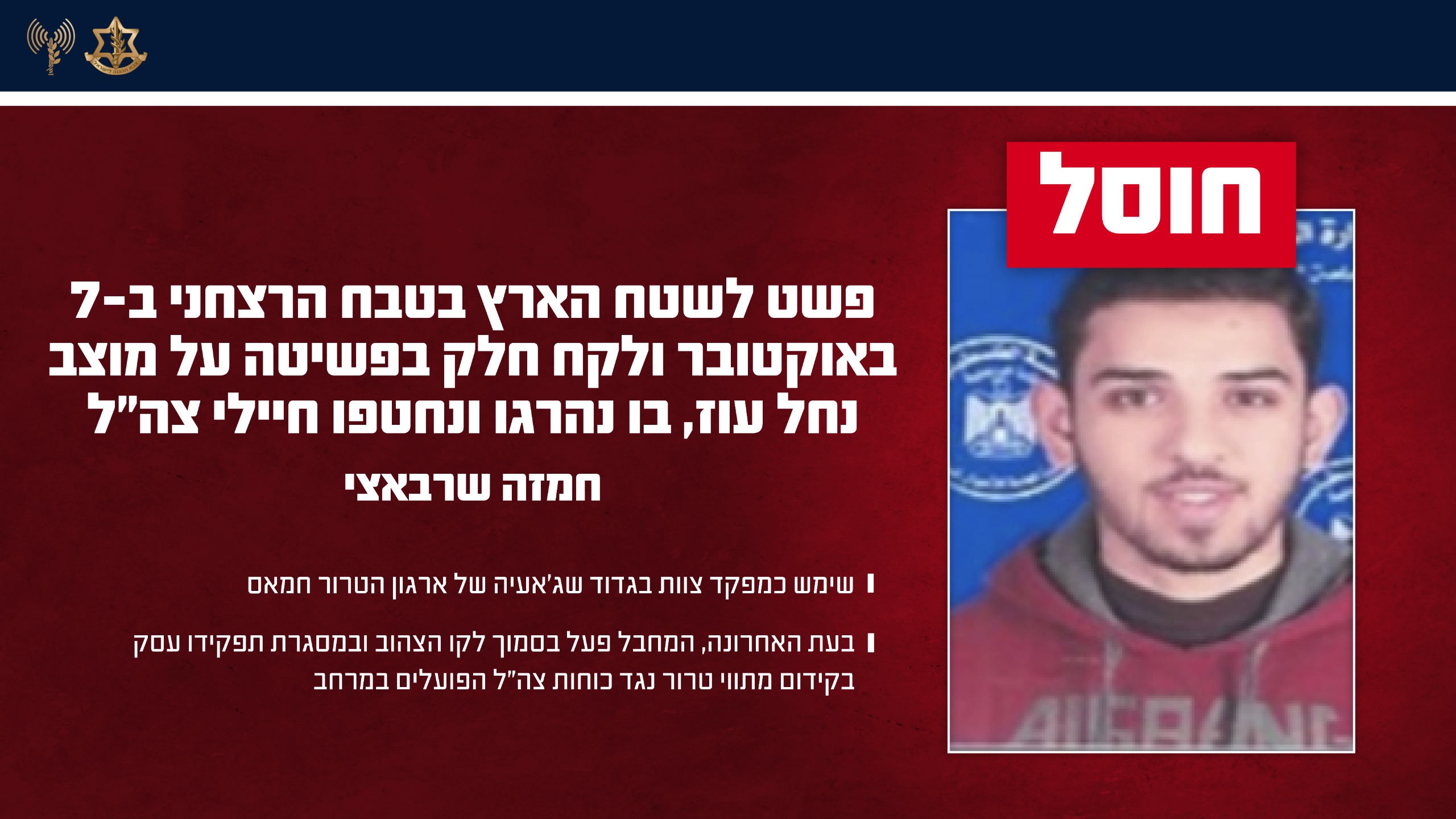המחבל שחוסל