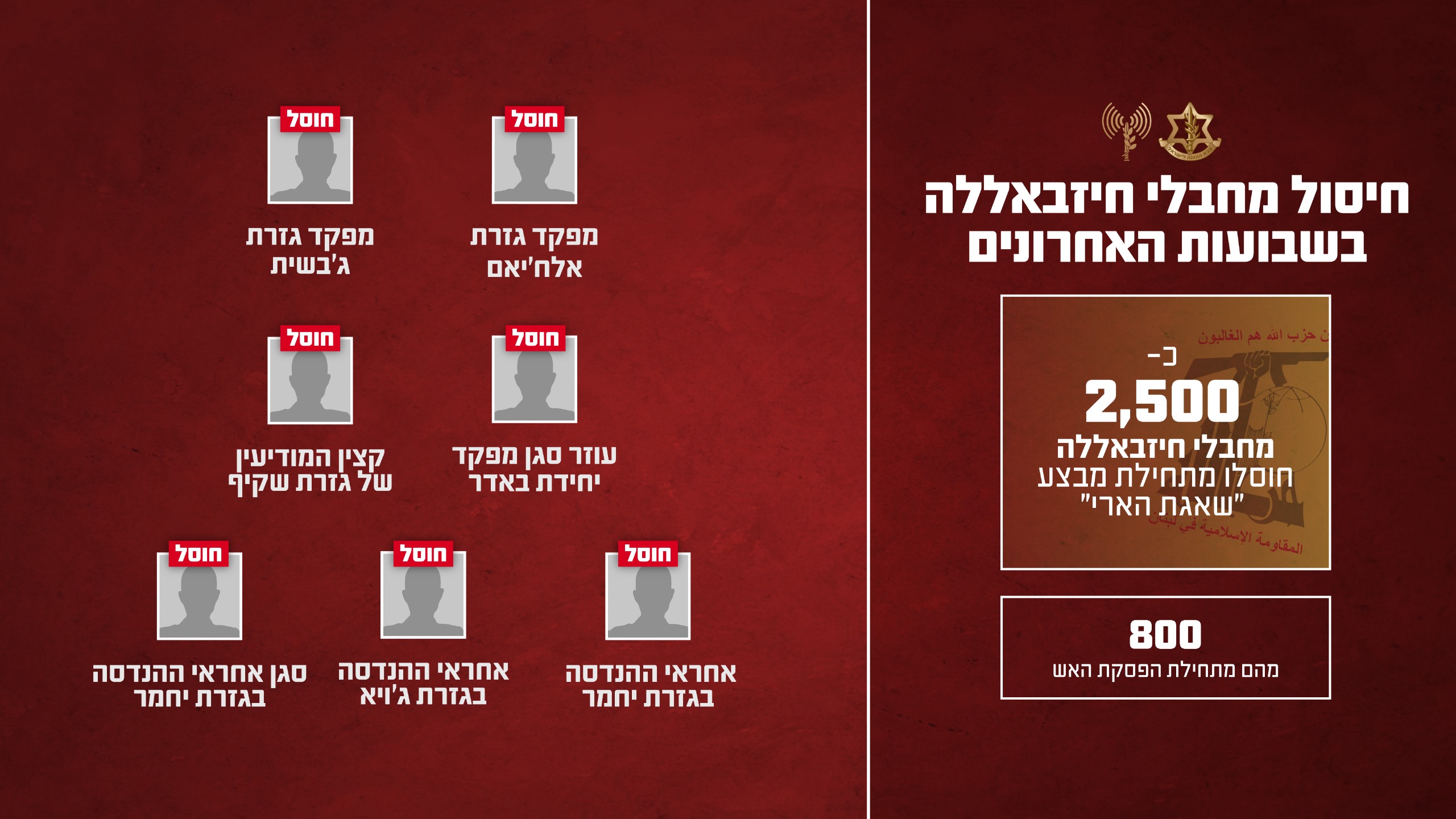 חשיפת חיסולי מפקדי חיזבאללה