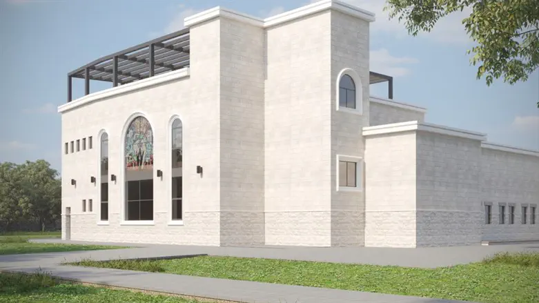 הדמיית בניין ישיבת נחלת יוסף