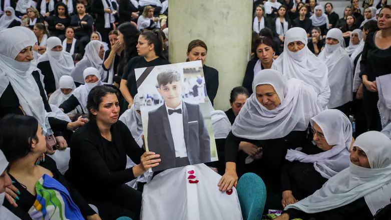 אחת ההלוויות הבוקר במג'דל שמס