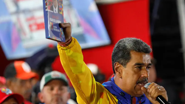 נשיא ונצואלה מדורו בקמפיין הבחירות