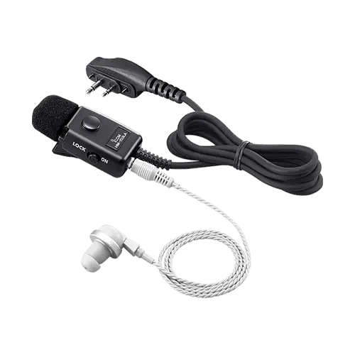 אוזנייה ומיקרופון המותאמים למכשירי הקשר של חיזבאללה 