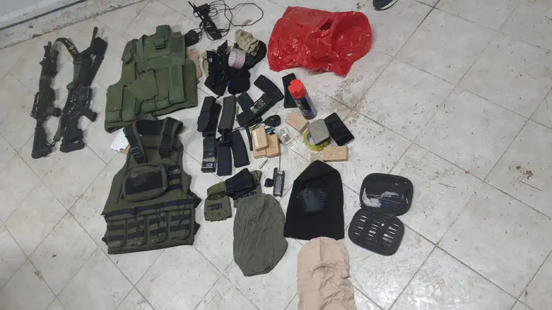 הנשק והאמל"ח שאותר