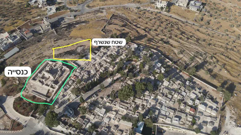 טייבה, לא נגרם נזק לכנסייה