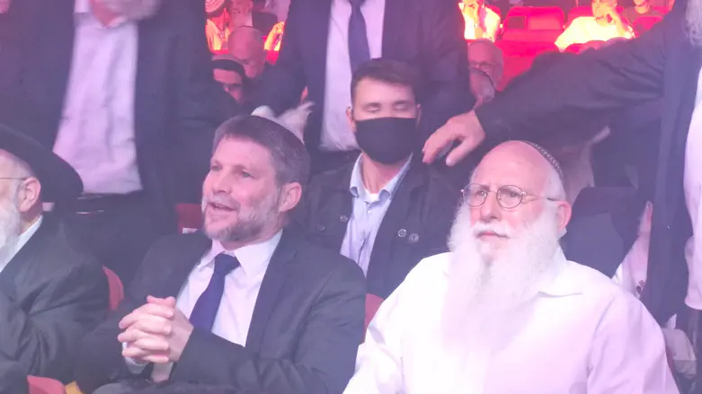 סמוטריץ' לצד אביו באירוע