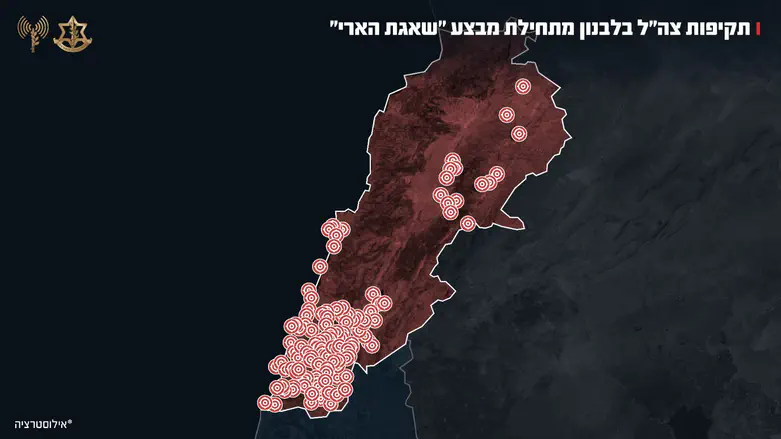 תקיפות צה"ל בלבנון במהלך מבצע "שאגת הארי"