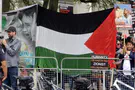 דגל ישראל חולל בהפגנה תמיכה ברצועת עזה