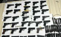 סוכלה הברחת 34 אקדחים בבקעה