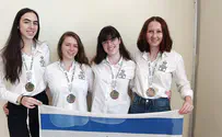 כל תלמידות נבחרת ישראל זכו במדליות כסף 
