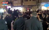 פרשים 'נכנסו' במפגינים חרדים בירושלים