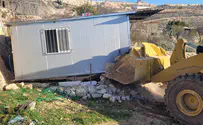 המנהל האזרחי הרס מבנים פלסטיניים בשטח C