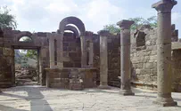 בית הכנסת העתיק שנחשף בגולן