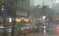 תיעוד: הסופה וההרס ברחובות הונג קונג