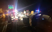 אישה נהרגה בתאונת שרשרת בכביש 6